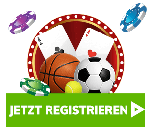 Sportbälle und Wettmotive zur Frage Was ist das Mindest- und Höchsteinsatzlimit bei Sportwetten